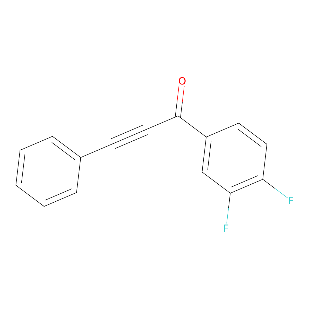 1-(3,4-Difluorophenyl)-3-phenylprop-2-yn-1-one molecular structure, CAS 1551058-66-2