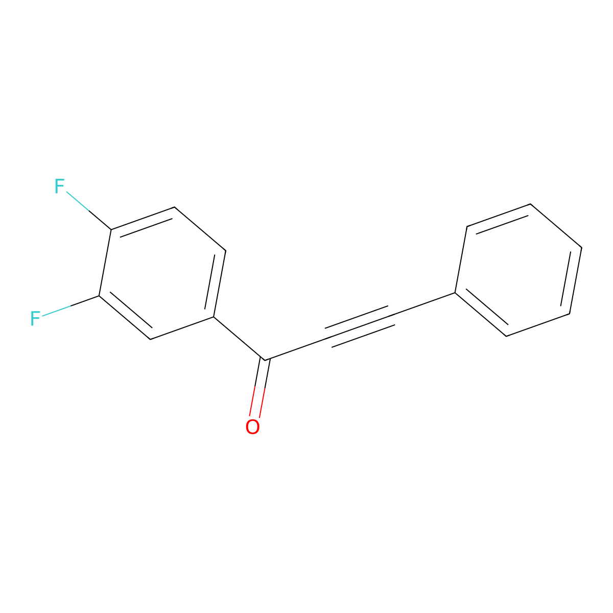 1-(3,4-Difluorophenyl)-3-phenylprop-2-yn-1-one molecular structure, CAS 1551058-66-2