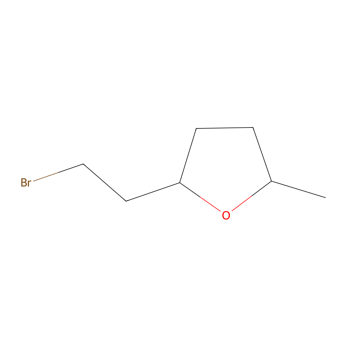 2-(2-Bromoethyl)-5-methyloxolane molecular structure, CAS 1551061-28-9