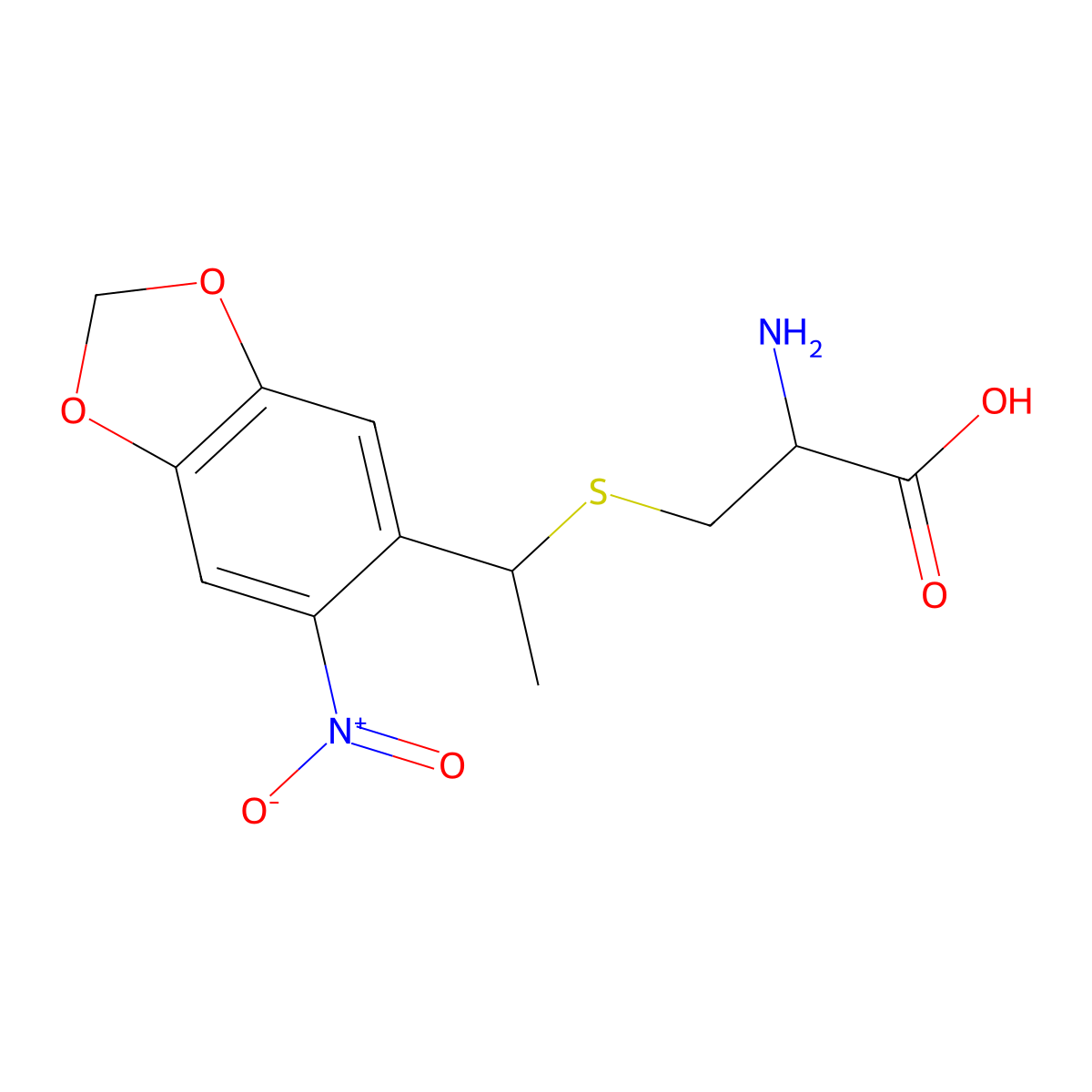 H-L-Cys(MDNPE)-OH molecular structure, CAS 1551078-43-3