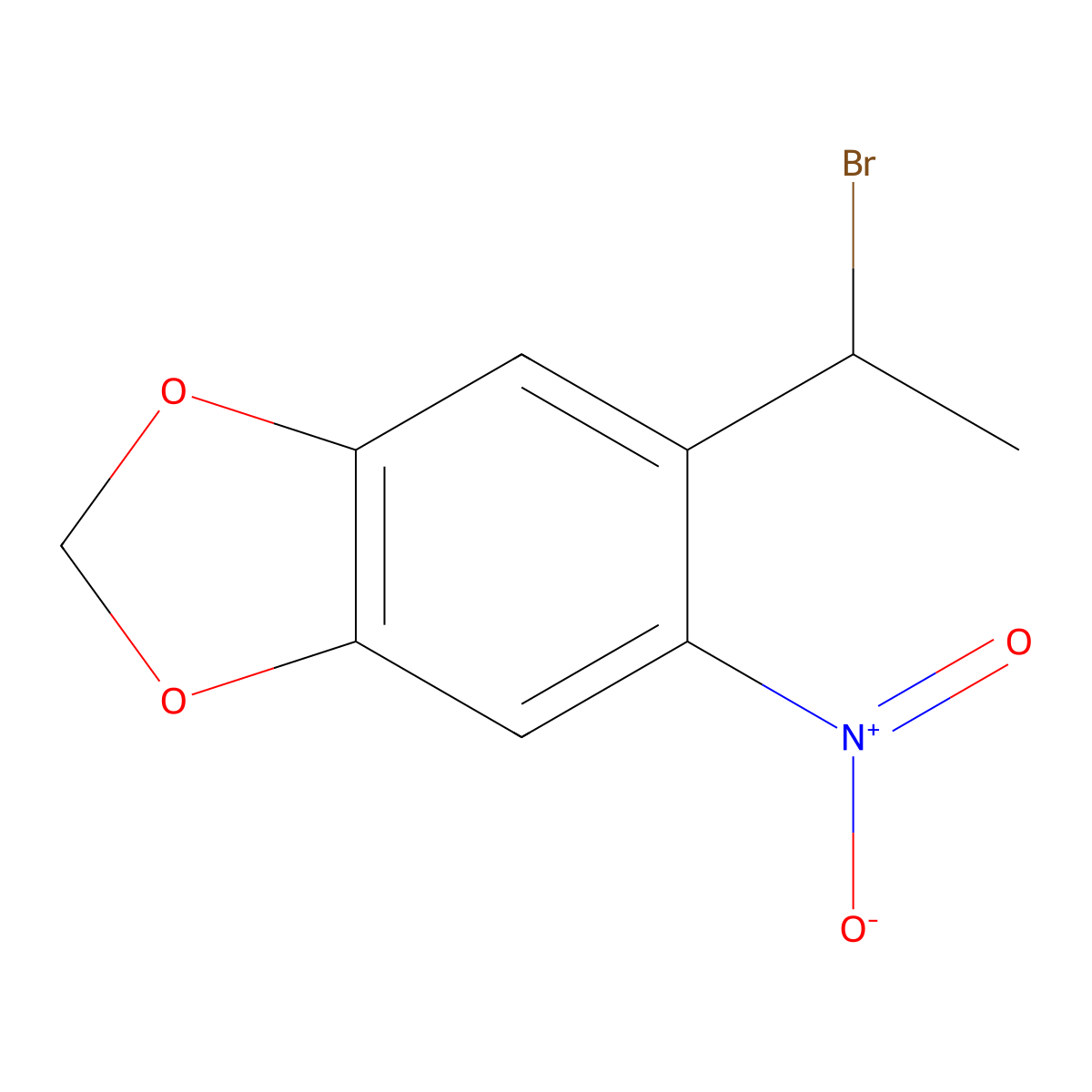 5-(1-Bromoethyl)-6-nitro-1,3-dioxaindane molecular structure, CAS 1551078-87-5