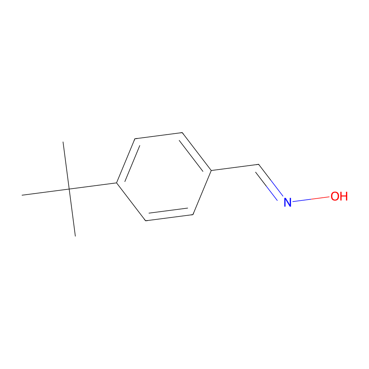 N-[(4-tert-butylphenyl)methylidene]hydroxylamine molecular structure, CAS 1551095-44-3