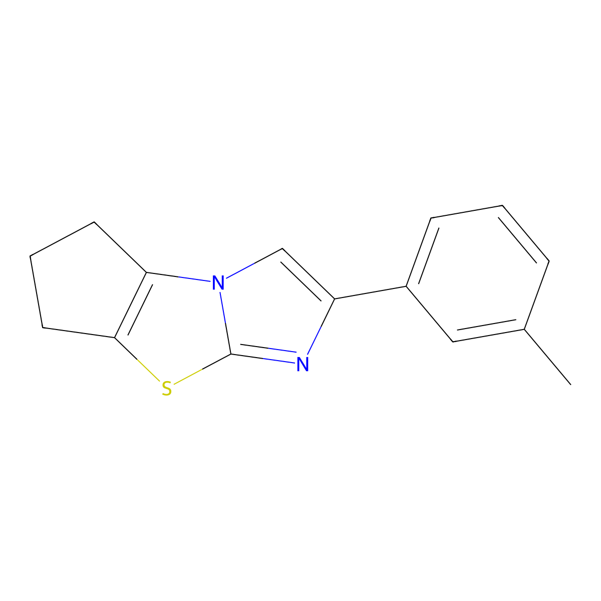 10-(3-Methylphenyl)-7-thia-1,9-diazatricyclo[6.3.0.0,2,6]undeca-2(6),8,10-triene molecular structure, CAS 1551158-30-5