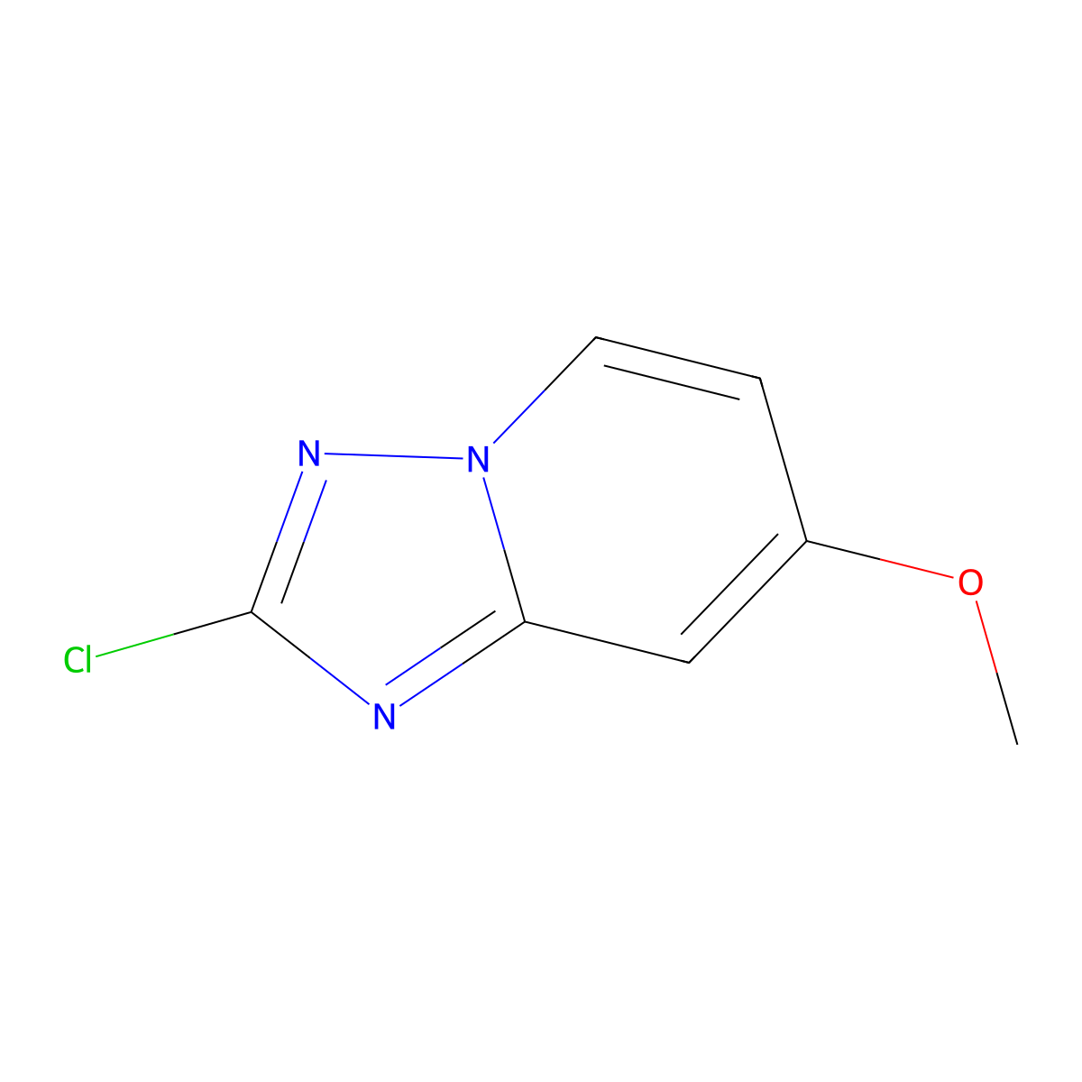 2-Chloro-7-methoxy-[1,2,4]triazolo[1,5-a]pyridine molecular structure, CAS 1551177-88-8