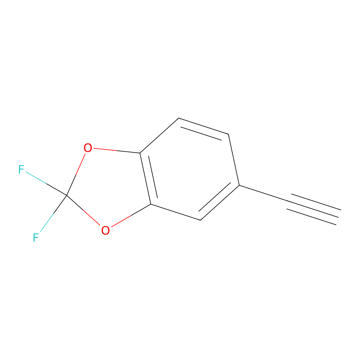 5-Ethynyl-2,2-difluoro-benzo[1,3]dioxole molecular structure, CAS 1551182-90-1