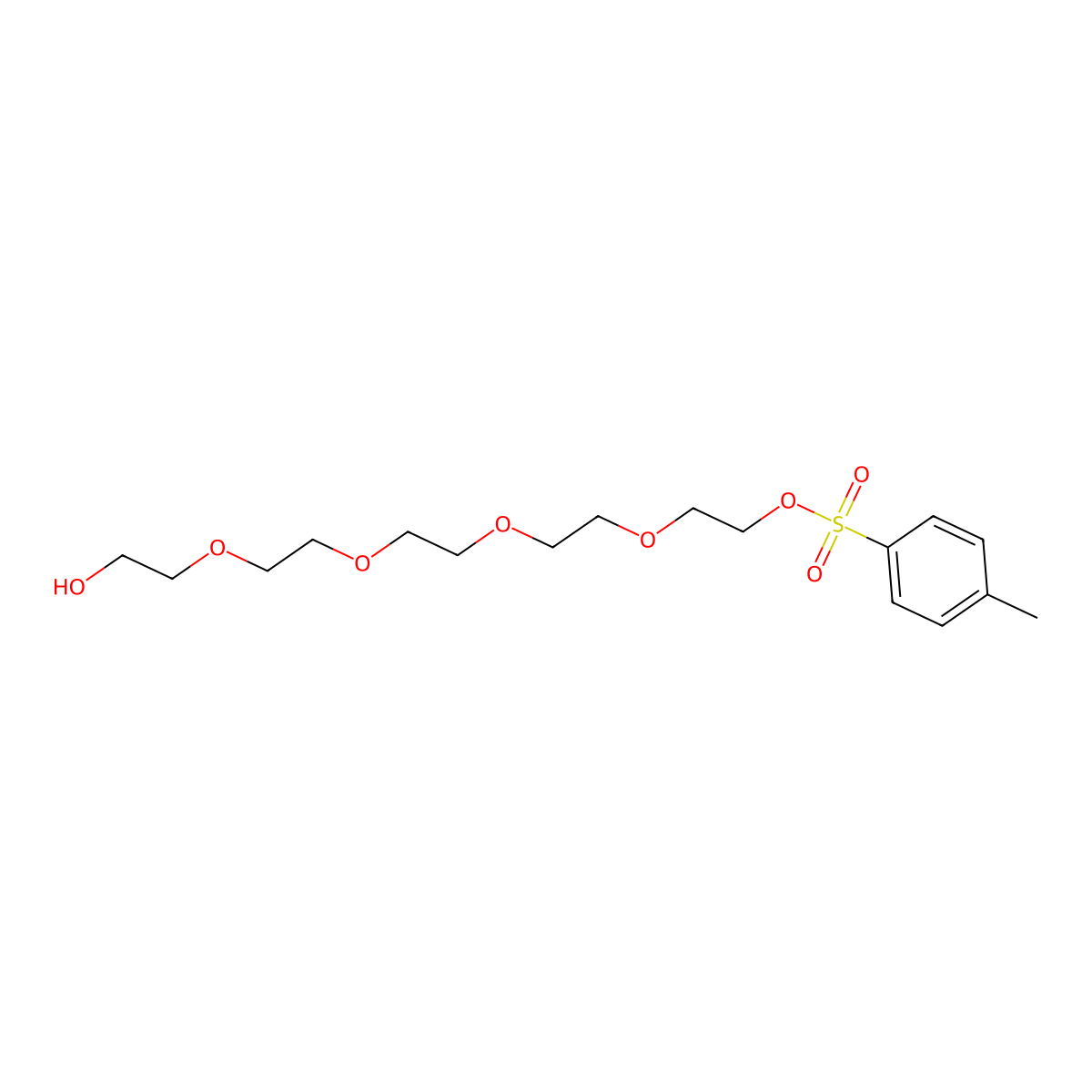 PEG6-Tos molecular structure, CAS 155130-15-7