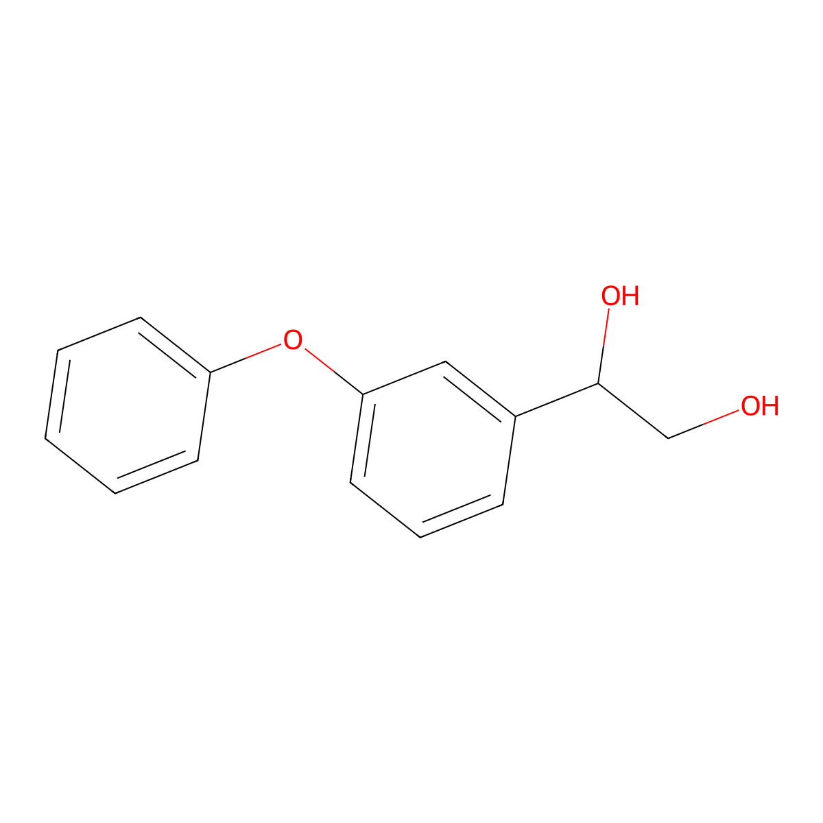 1-(3-Phenoxyphenyl)ethane-1,2-diol molecular structure, CAS 1551315-91-3