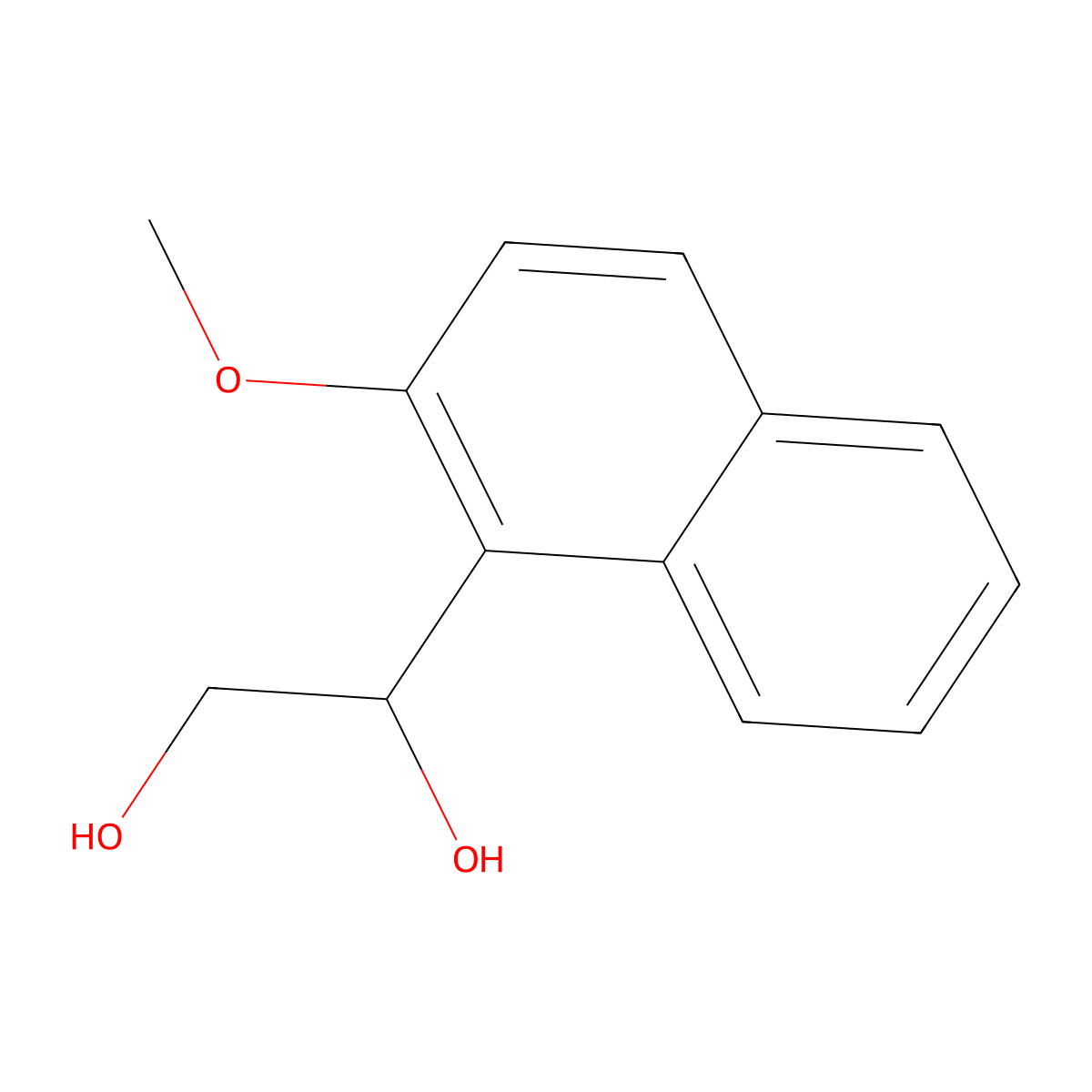 1-(2-Methoxynaphthalen-1-yl)ethane-1,2-diol molecular structure, CAS 1551316-08-5