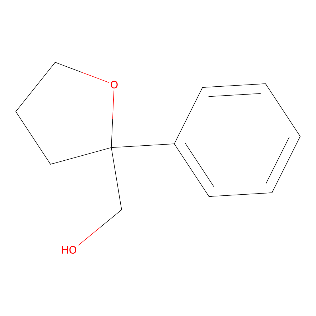 (2-Phenyloxolan-2-yl)methanol molecular structure, CAS 155139-39-2