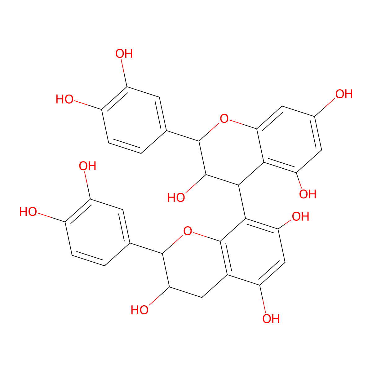 Procyanidin B molecular structure, CAS 15514-06-4