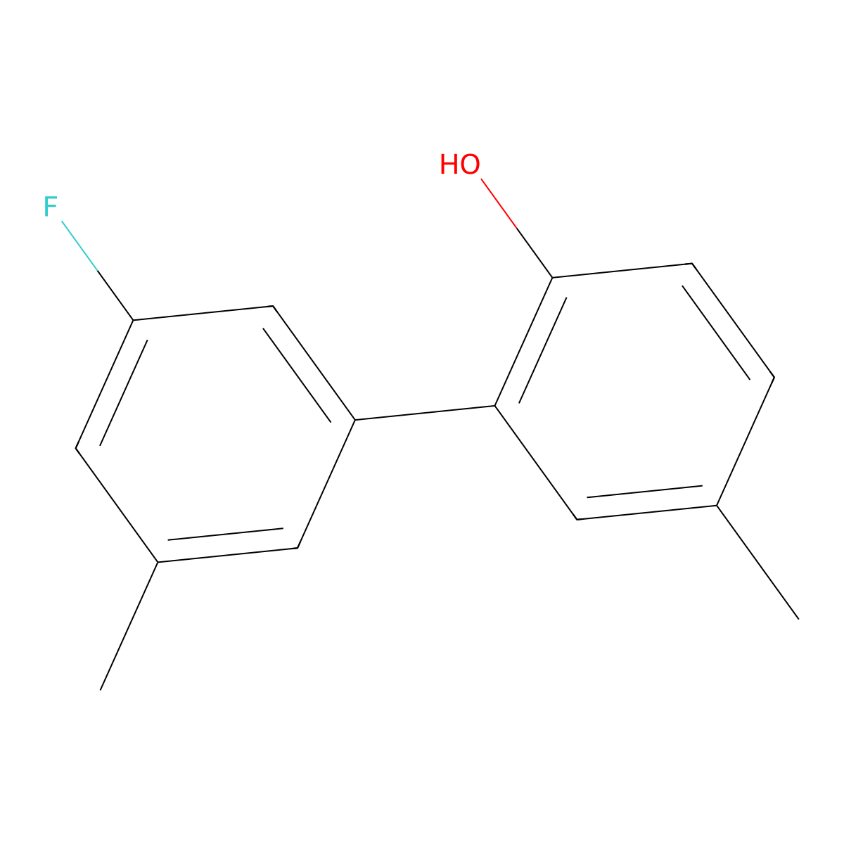 3'-Fluoro-5,5'-dimethyl-[1,1'-biphenyl]-2-ol molecular structure, CAS 1551417-36-7