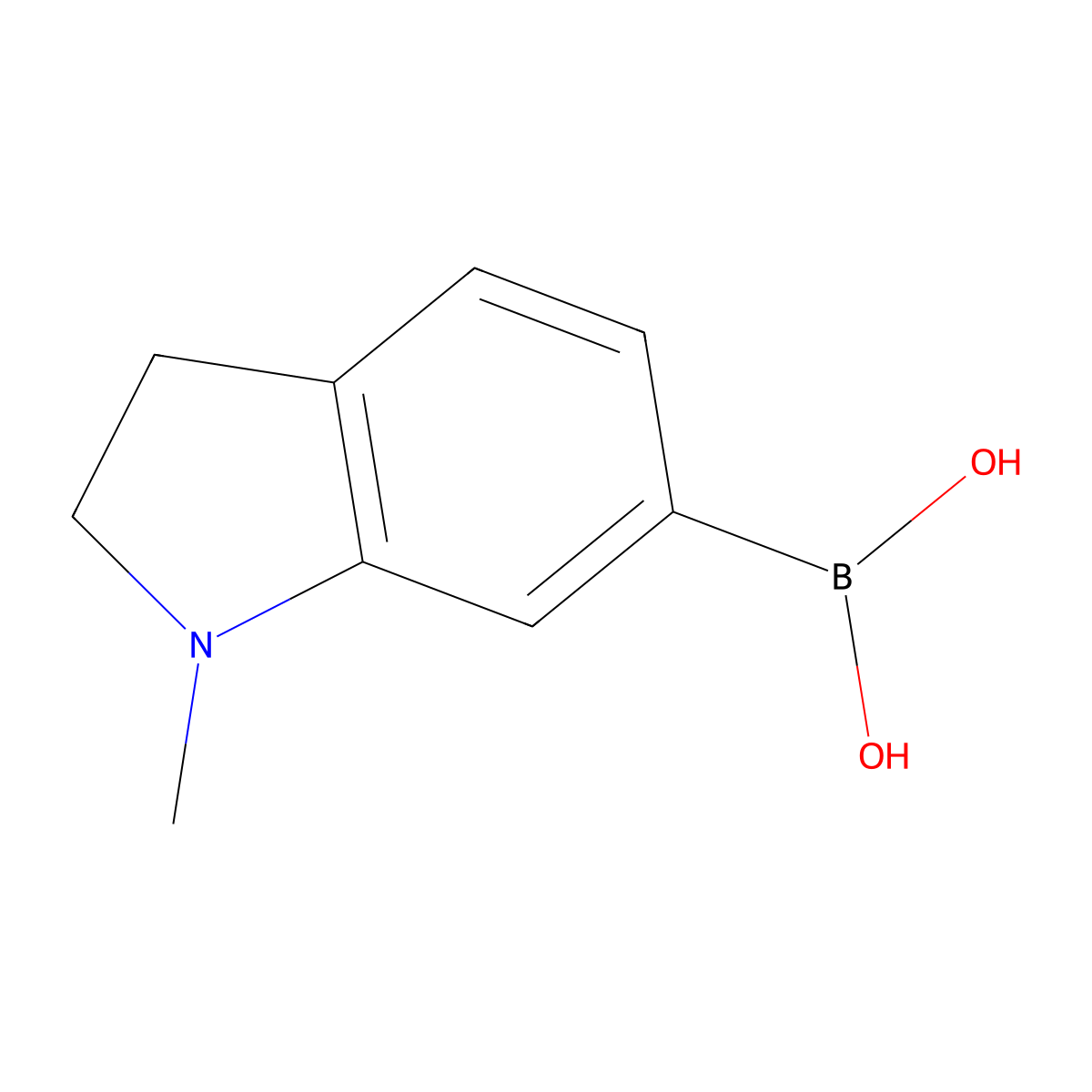 (1-Methylindolin-6-yl)boronic acid molecular structure, CAS 1551417-42-5