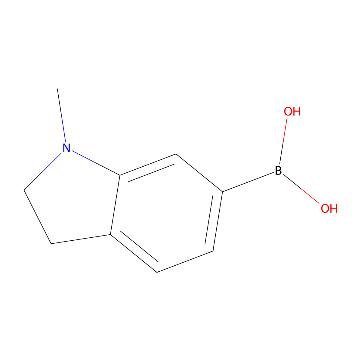 (1-Methylindolin-6-yl)boronic acid molecular structure, CAS 1551417-42-5