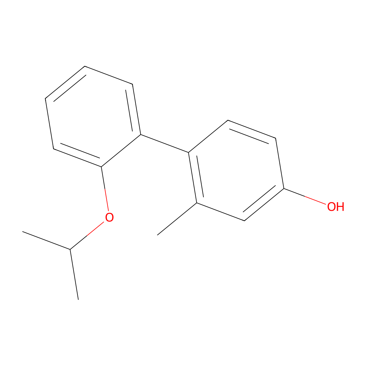 2-Methyl-2'-(1-methylethoxy)[1,1'-biphenyl]-4-ol molecular structure, CAS 1551417-46-9
