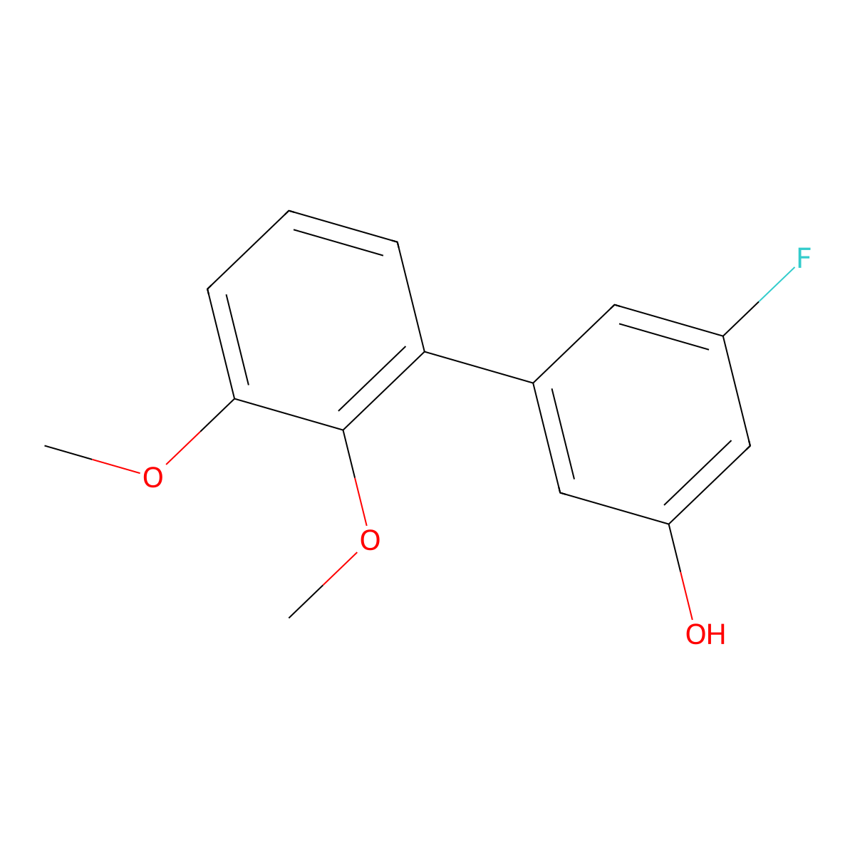 5-Fluoro-2',3'-dimethoxy[1,1'-biphenyl]-3-ol molecular structure, CAS 1551418-77-9