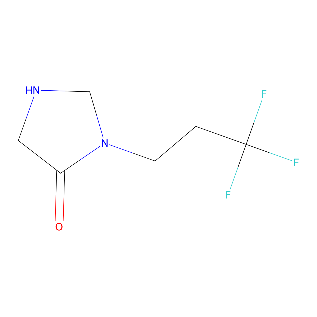 3-(3,3,3-Trifluoropropyl)imidazolidin-4-one molecular structure, CAS 1551423-37-0
