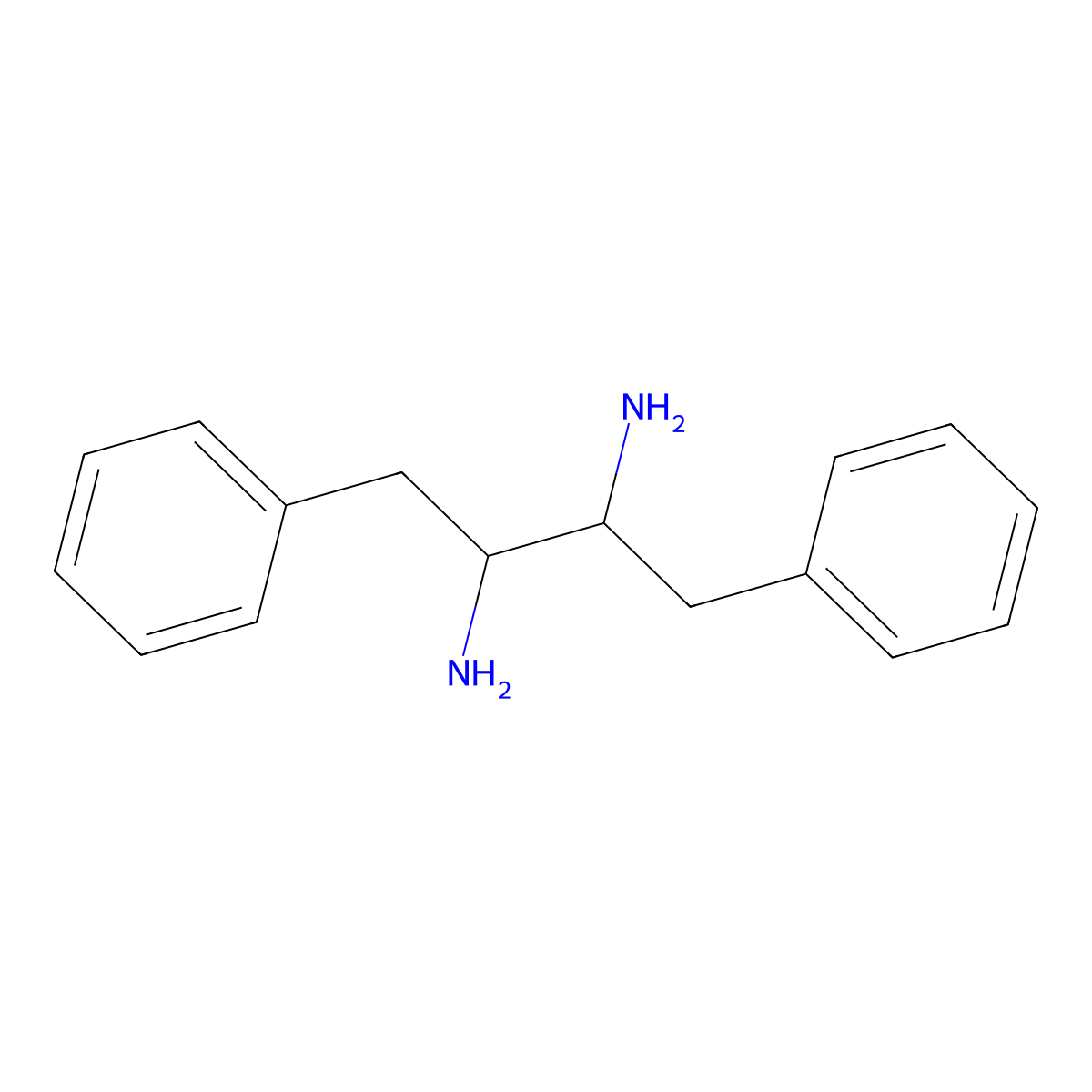 (2S,3S)-1,4-diphenylbutane-2,3-diamine molecular structure, CAS 1551455-15-2