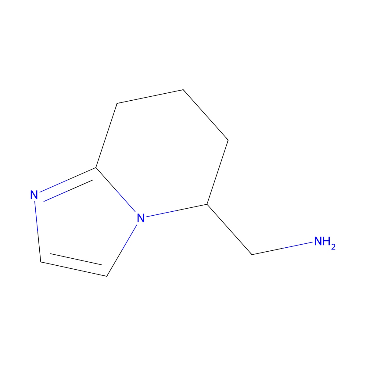 (5H,6H,7H,8H-imidazo(1,2-a)pyridin-5-yl)methanamine molecular structure, CAS 1551492-10-4