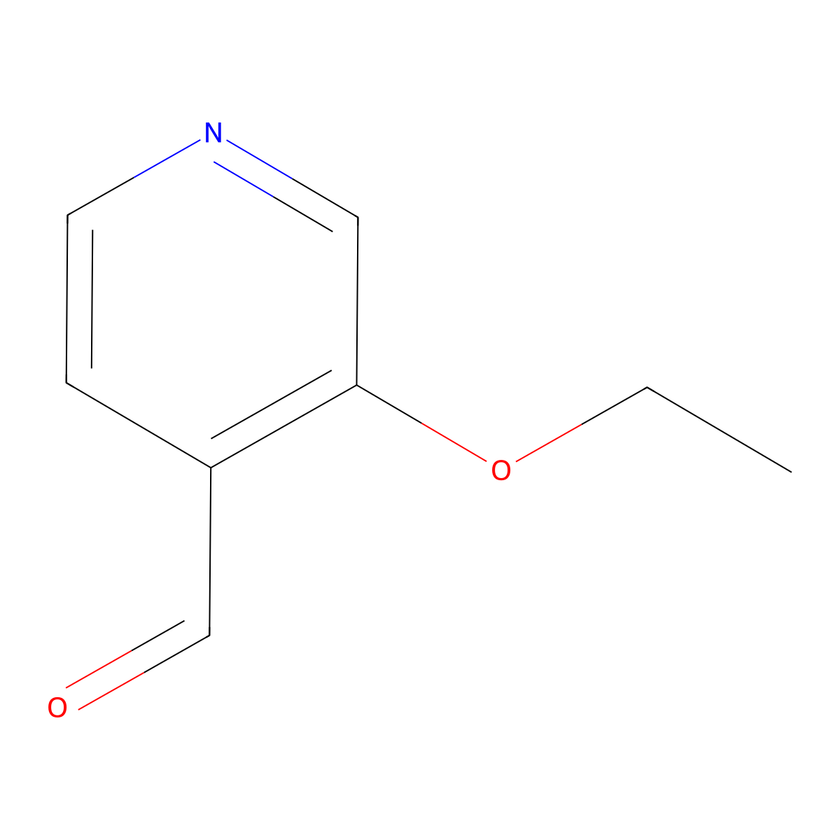 3-Ethoxyisonicotinaldehyde molecular structure, CAS 1551494-41-7