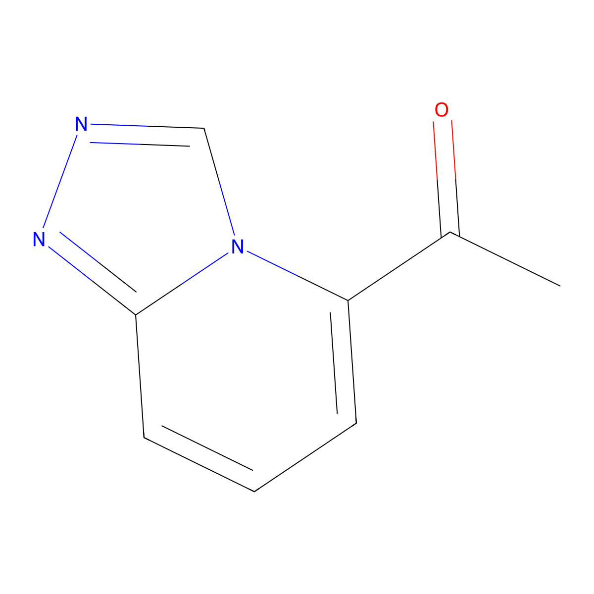 1-([1,2,4]Triazolo[4,3-a]pyridin-5-yl)ethan-1-one molecular structure, CAS 1551495-32-9