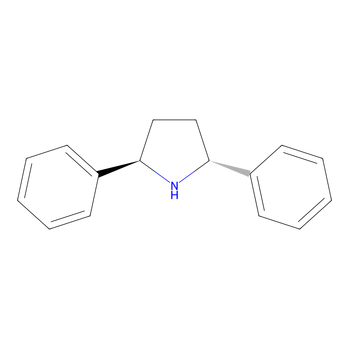 (2R,5R)-2,5-Diphenylpyrrolidine molecular structure, CAS 155155-73-0