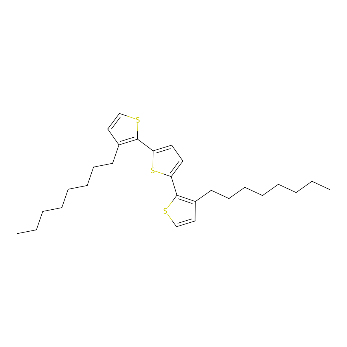3,3''-Dioctyl-2,2':5',2''-terthiophene molecular structure, CAS 155166-89-5