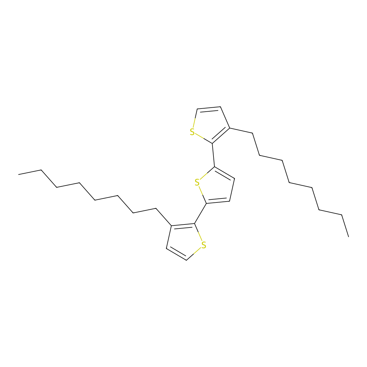 3,3''-Dioctyl-2,2':5',2''-terthiophene molecular structure, CAS 155166-89-5
