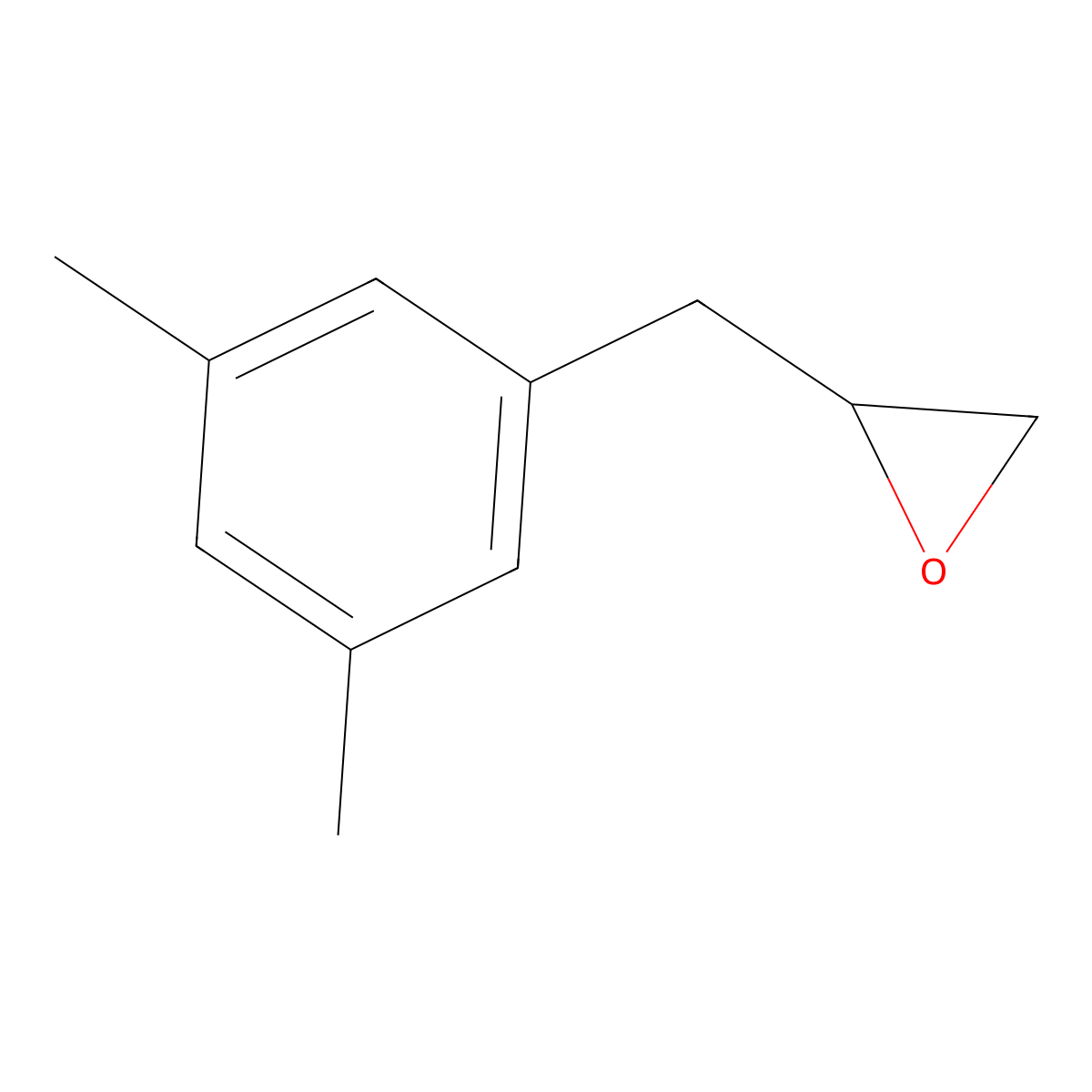 2-[(3,5-Dimethylphenyl)methyl]oxirane molecular structure, CAS 1551669-74-9