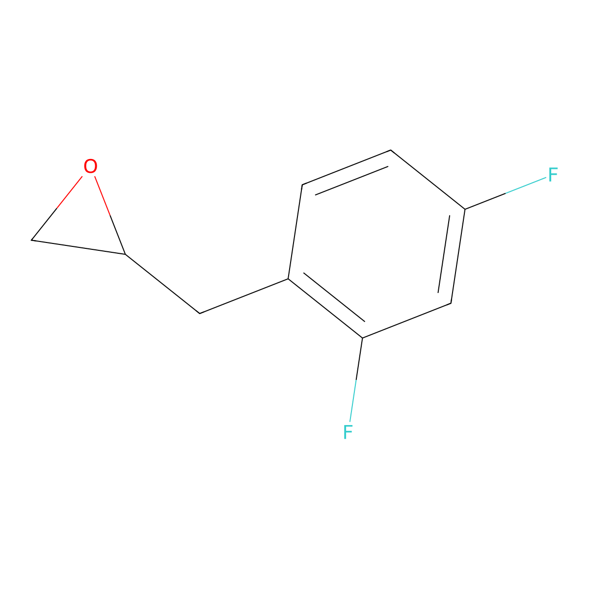 2-[(2,4-Difluorophenyl)methyl]oxirane molecular structure, CAS 1551669-87-4