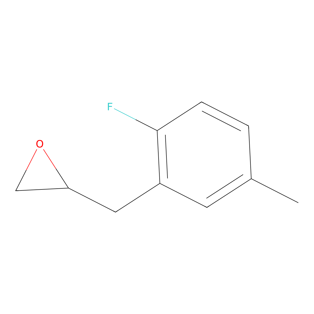 2-[(2-Fluoro-5-methylphenyl)methyl]oxirane molecular structure, CAS 1551669-95-4