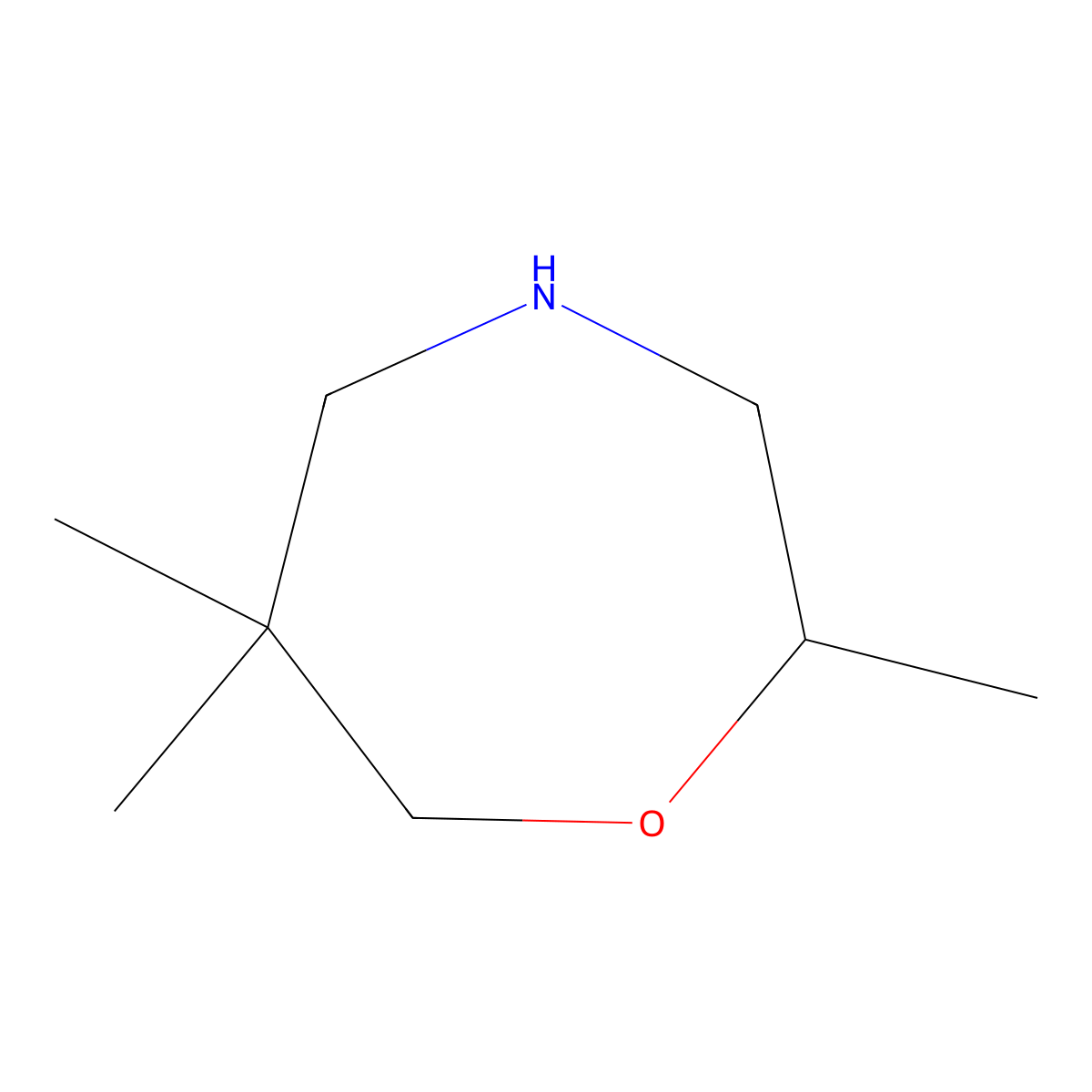 2,6,6-Trimethyl-1,4-oxazepane molecular structure, CAS 1551674-01-1