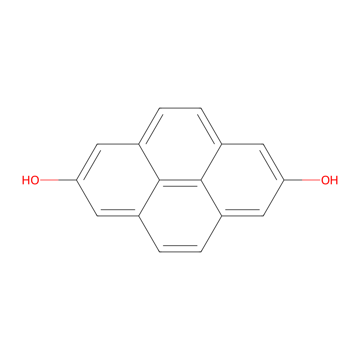 2,7-Dihydroxypyrene molecular structure, CAS 155169-39-4