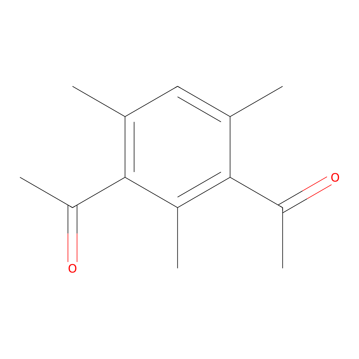 1,1'-(2,4,6-Trimethyl-1,3-phenylene)di(ethan-1-one) molecular structure, CAS 15517-57-4