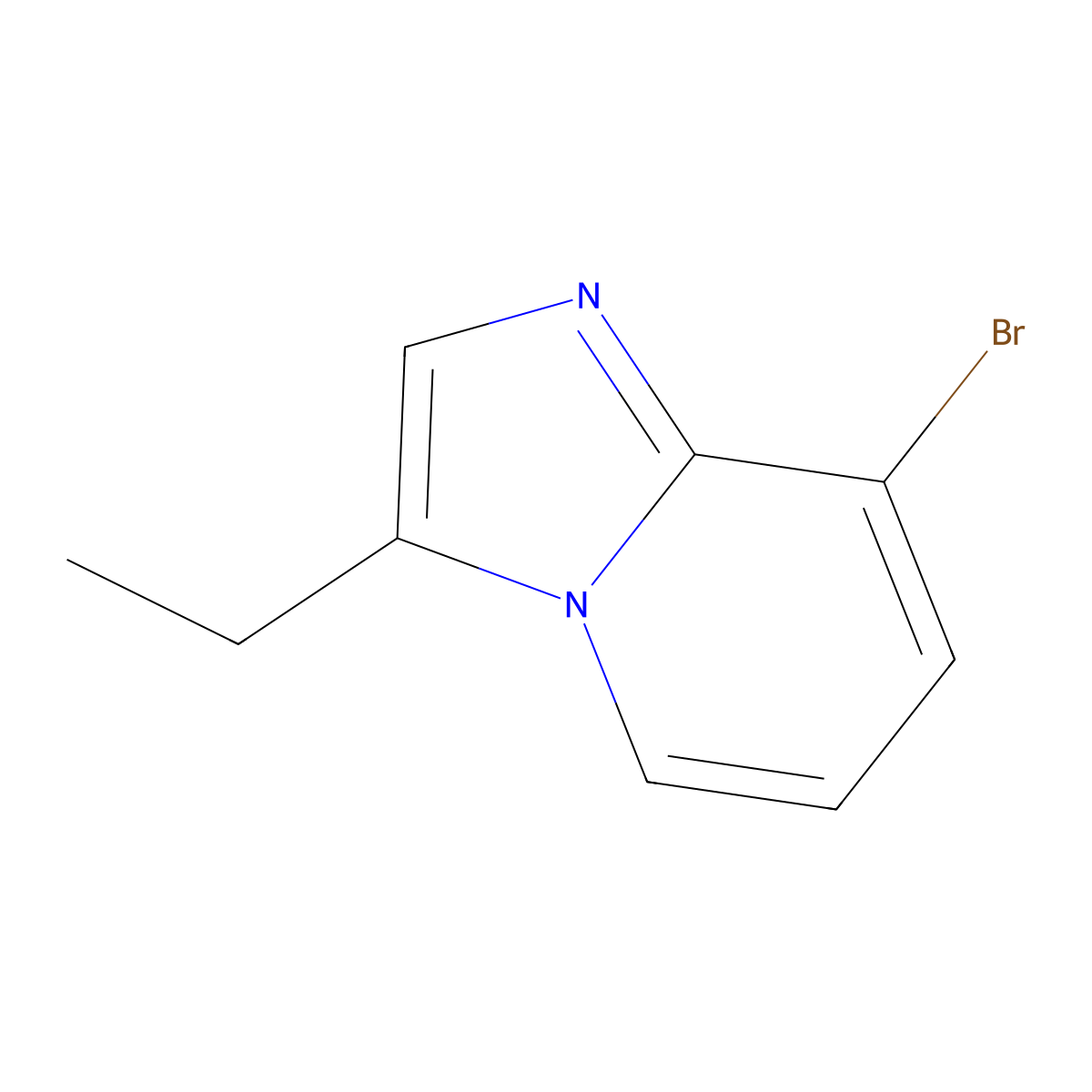8-Bromo-3-ethylimidazo[1,2-a]pyridine molecular structure, CAS 1551743-42-0