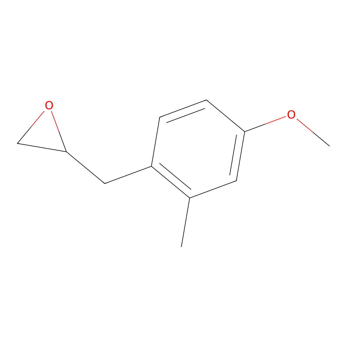 2-[(4-Methoxy-2-methylphenyl)methyl]oxirane molecular structure, CAS 1551744-34-3