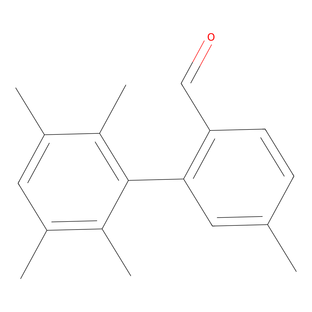 2',3',5,5',6'-Pentamethyl[1,1'-biphenyl]-2-carboxaldehyde molecular structure, CAS 1551761-52-4