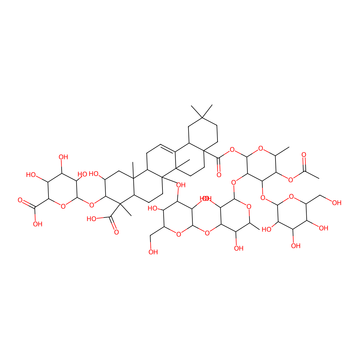 Herniariasaponin 3 molecular structure, CAS 155179-16-1