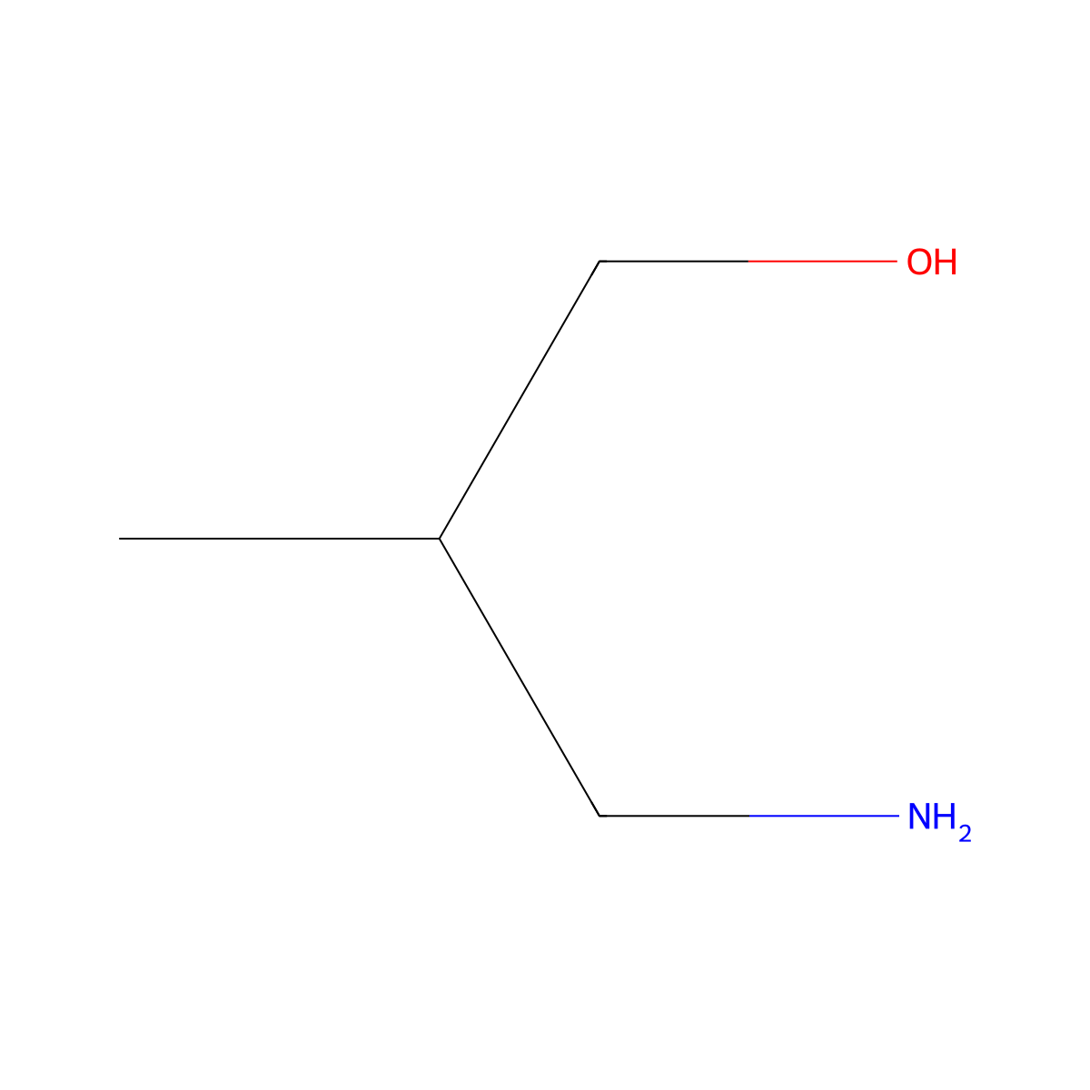 3-Amino-2-methyl-1-propanol molecular structure, CAS 15518-10-2