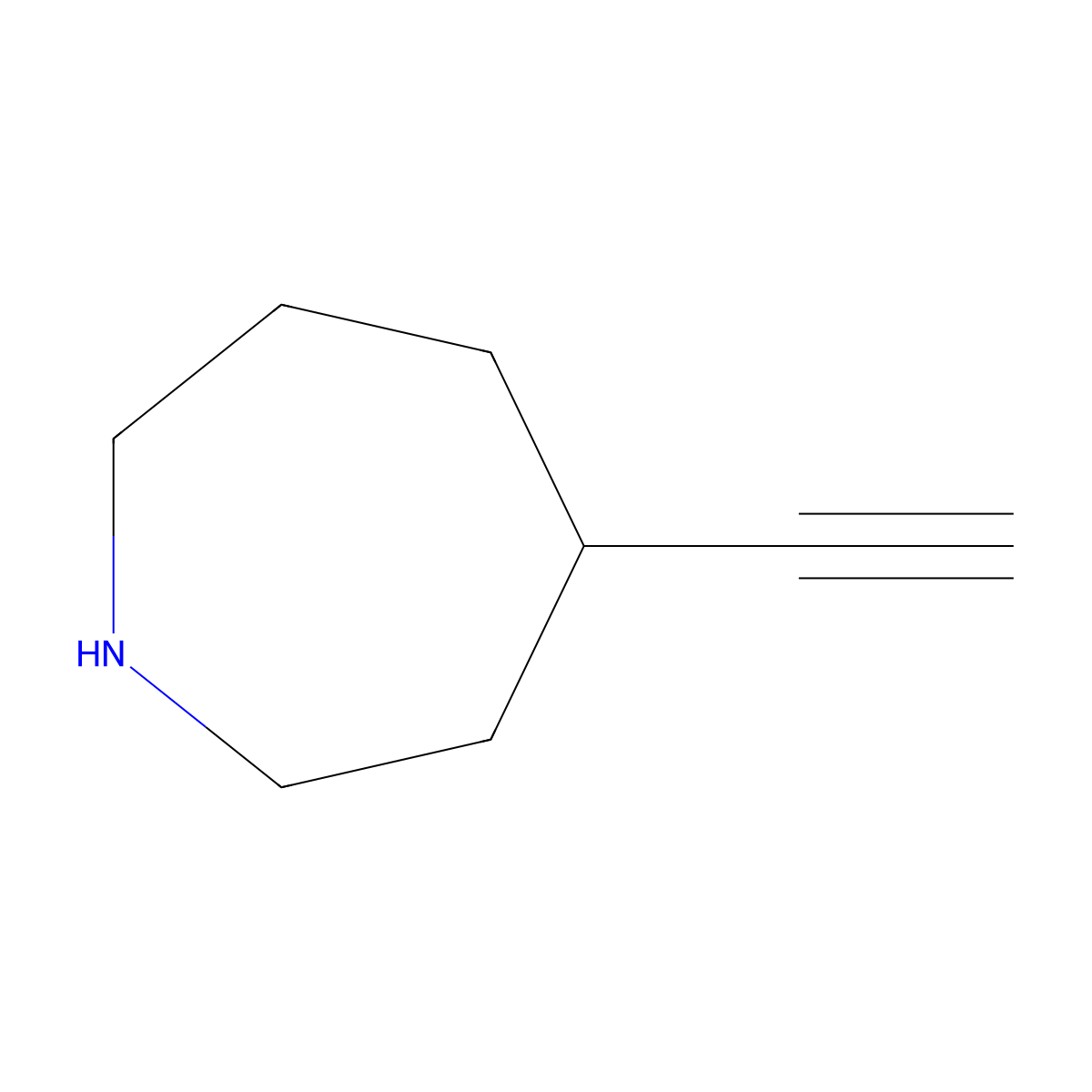 4-Ethynylazepane molecular structure, CAS 1551838-65-3