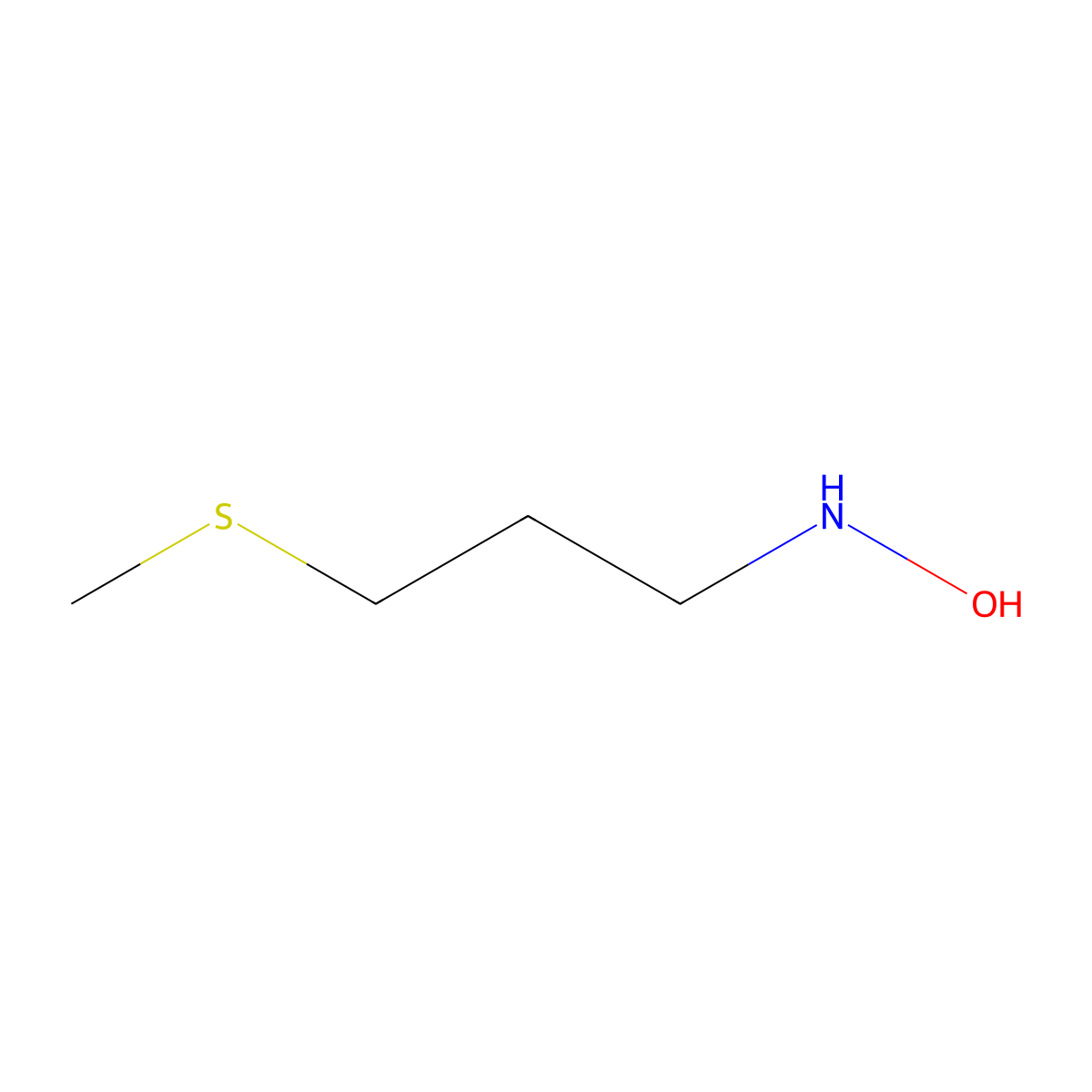 n-[3-(Methylsulfanyl)propyl]hydroxylamine molecular structure, CAS 1551877-20-3
