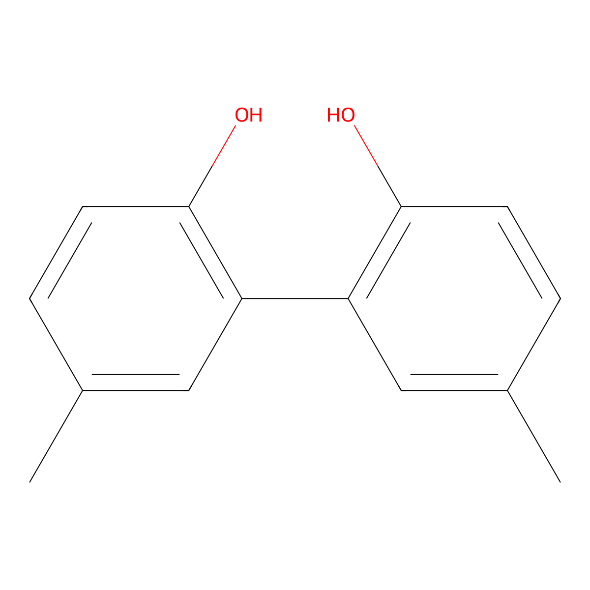 2-(2-Hydroxy-5-methylphenyl)-4-methylphenol molecular structure, CAS 15519-73-0