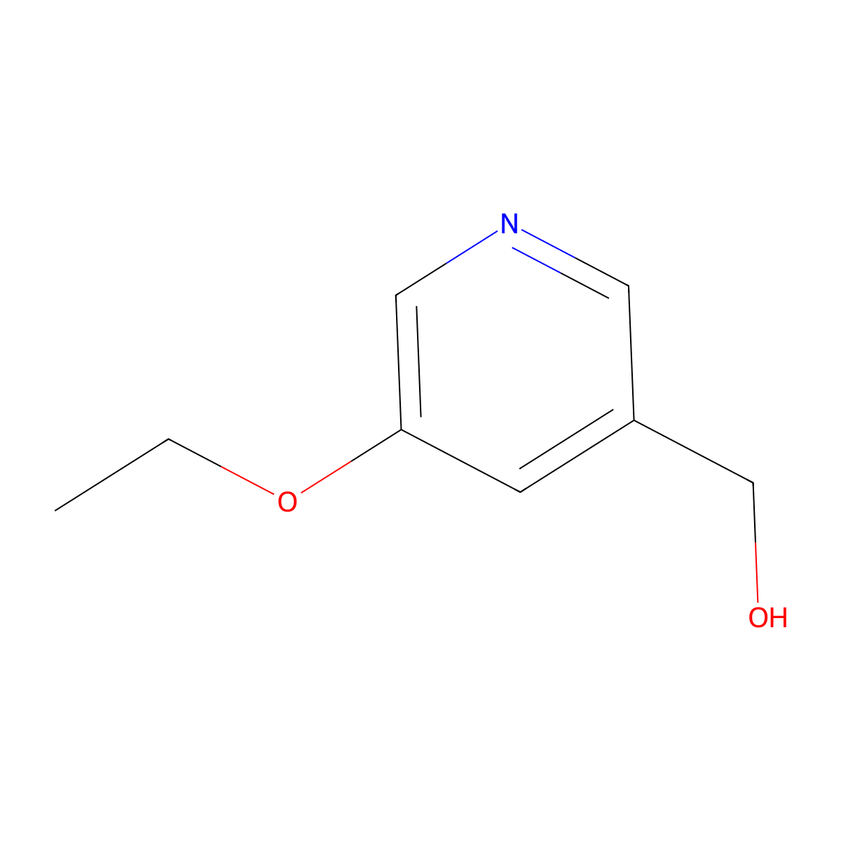 (5-Ethoxypyridin-3-yl)methanol molecular structure, CAS 1551928-24-5