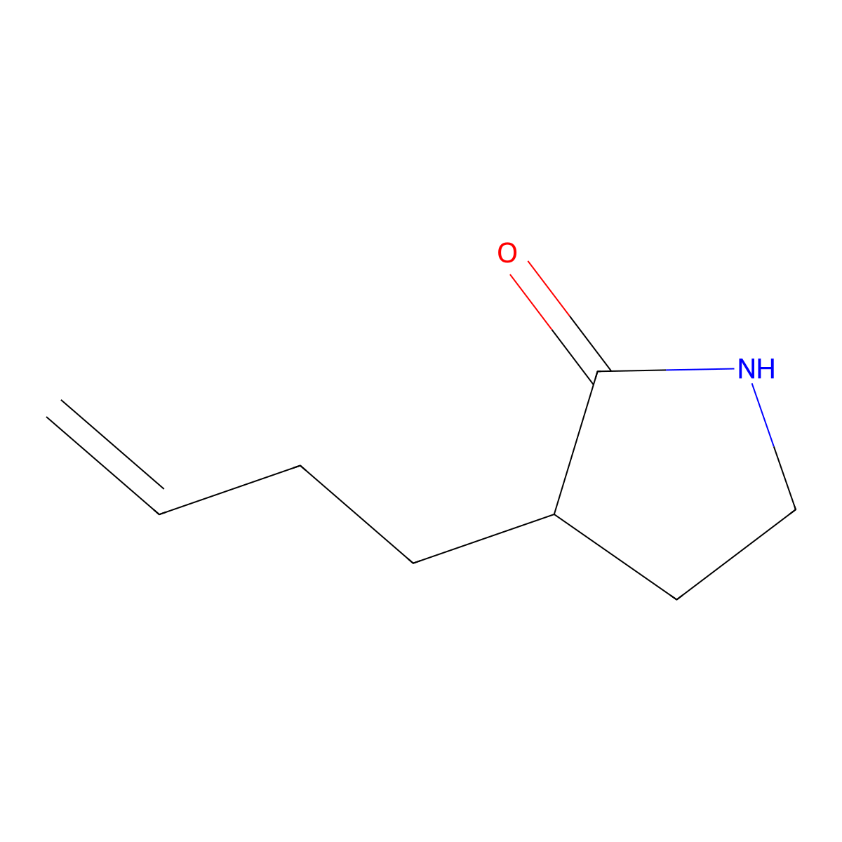 3-(3-Buten-1-YL)-2-pyrrolidinone molecular structure, CAS 155193-59-2