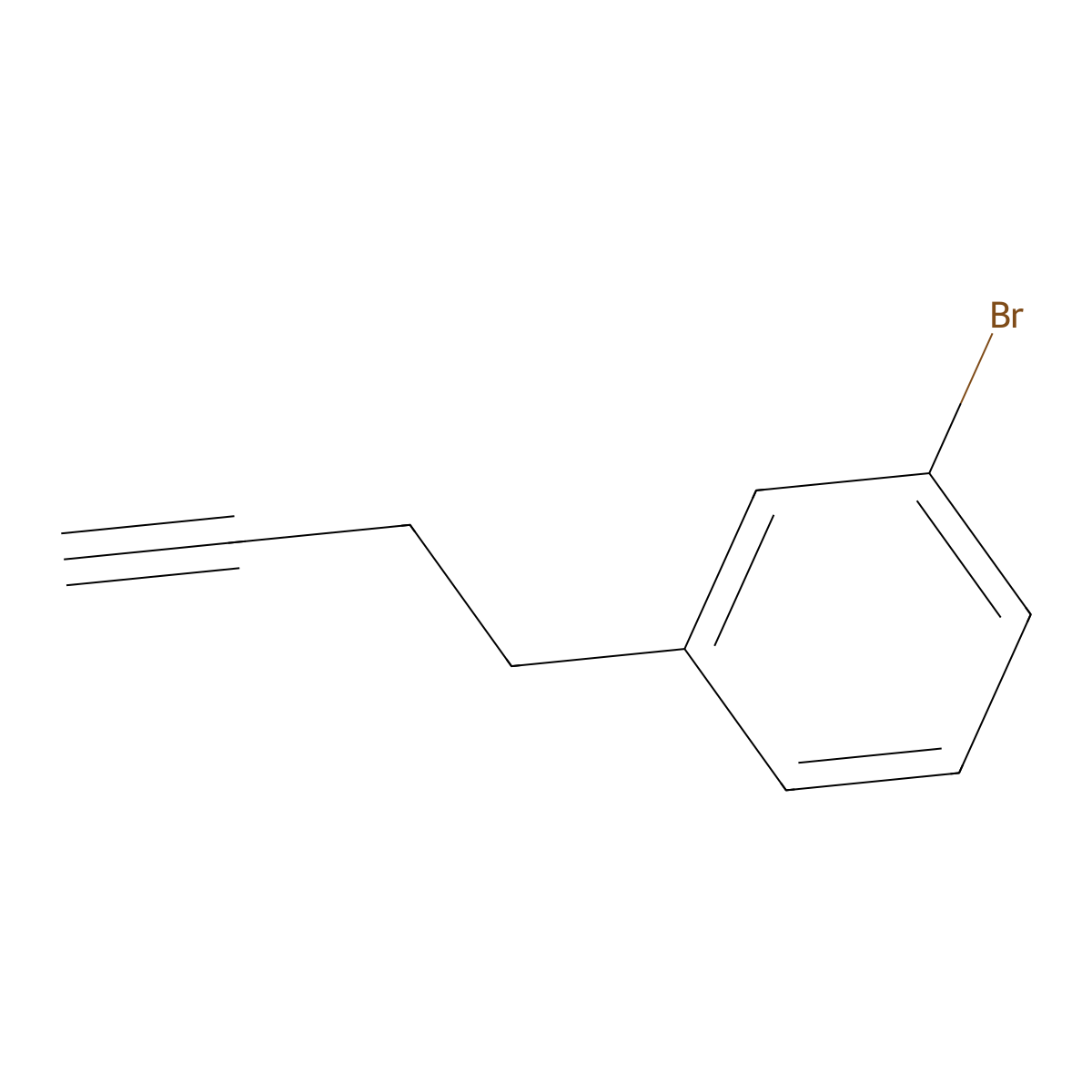 1-Bromo-3-(but-3-yn-1-yl)benzene molecular structure, CAS 1551976-25-0