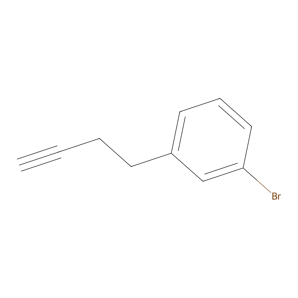 1-Bromo-3-(but-3-yn-1-yl)benzene molecular structure, CAS 1551976-25-0