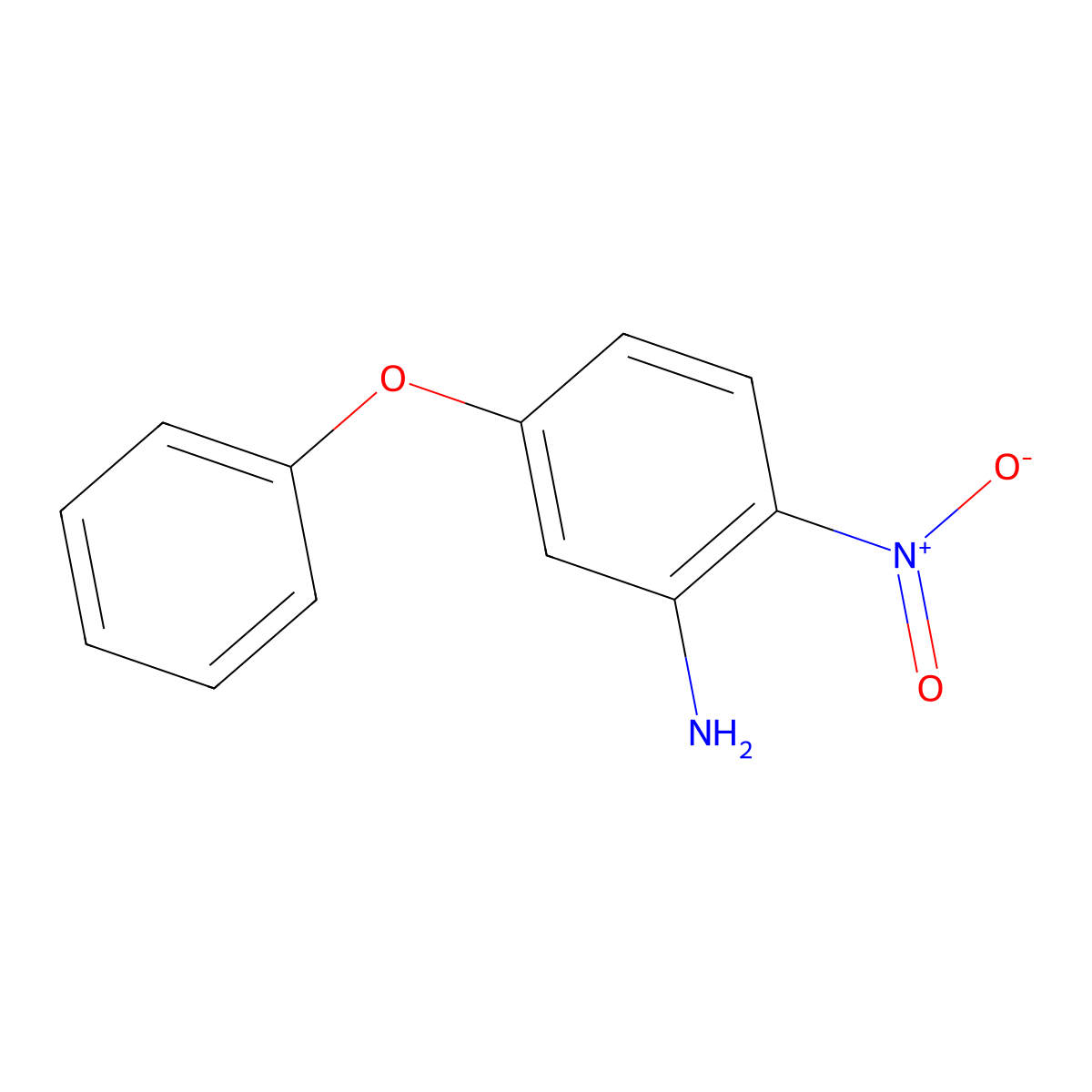 2-Nitro-5-phenoxyaniline molecular structure, CAS 1552-17-6
