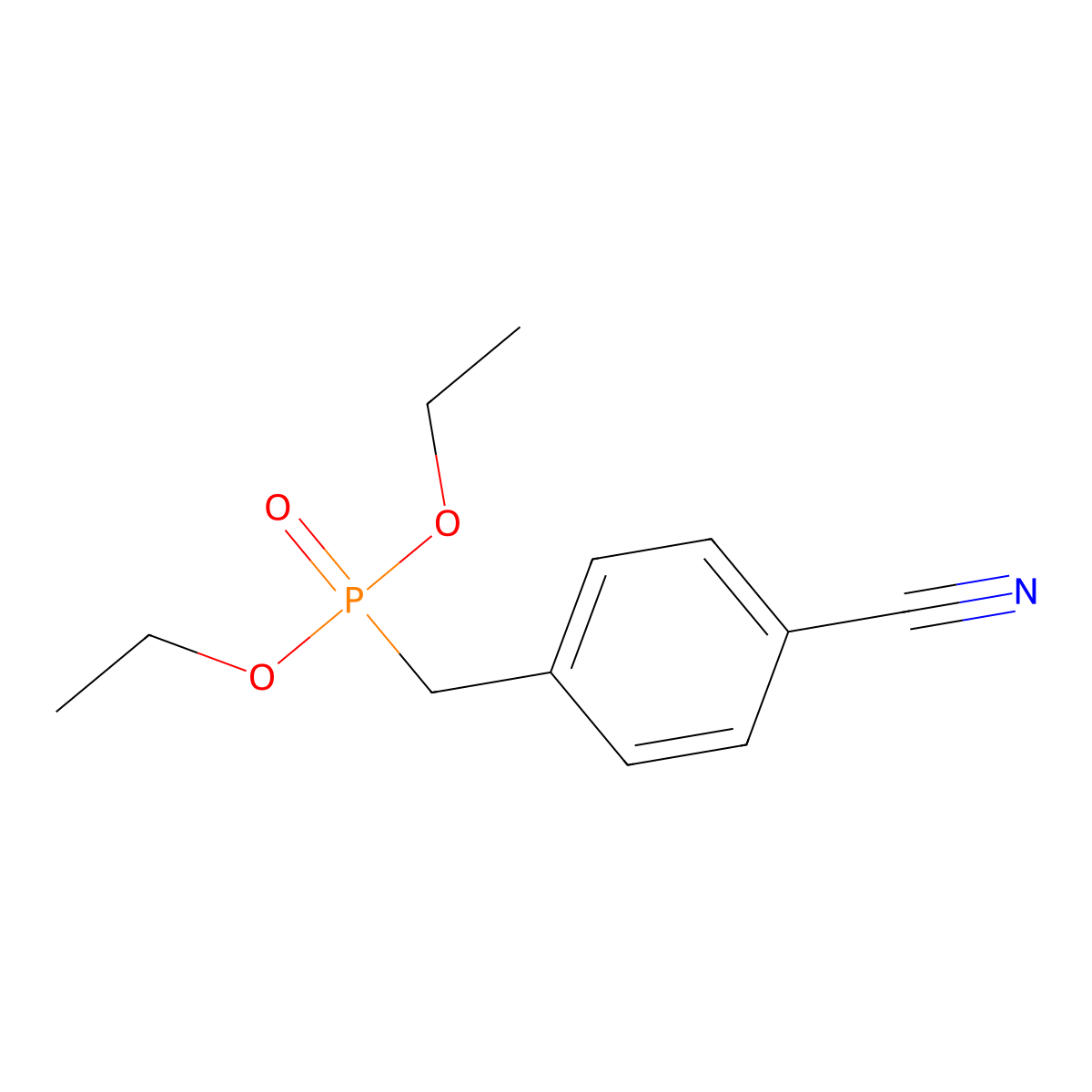 Diethyl (4-Cyanobenzyl)phosphonate molecular structure, CAS 1552-41-6