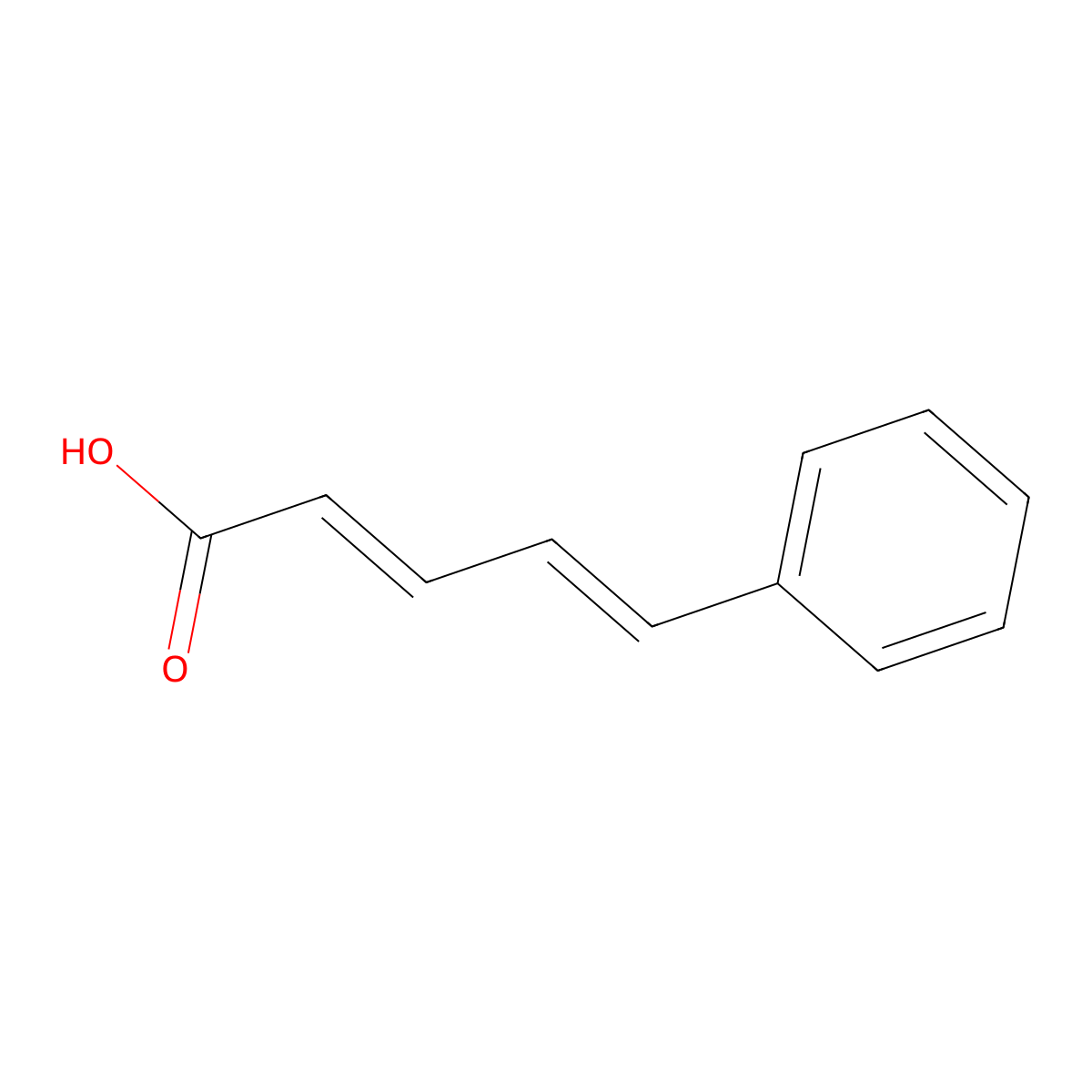 beta-Styrylacrylic acid molecular structure, CAS 1552-94-9