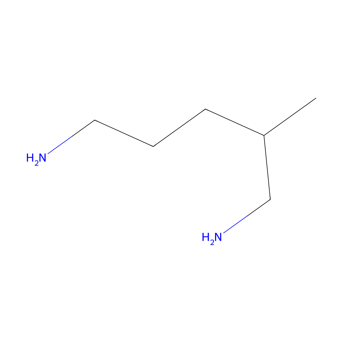 2-Methylpentanediamine molecular structure, CAS 15520-10-2