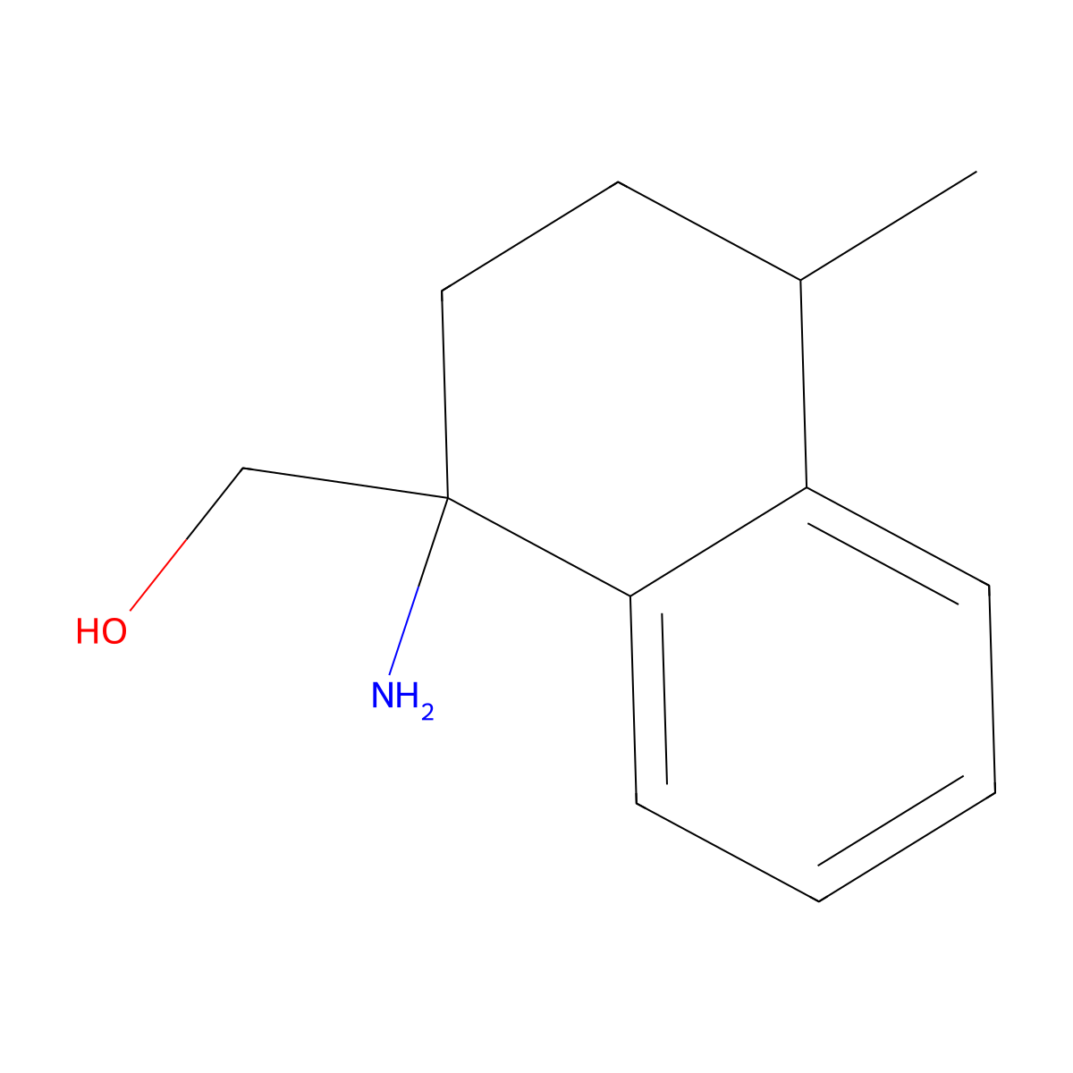 (1-Amino-4-methyl-1,2,3,4-tetrahydronaphthalen-1-yl)methanol molecular structure, CAS 1552016-95-1